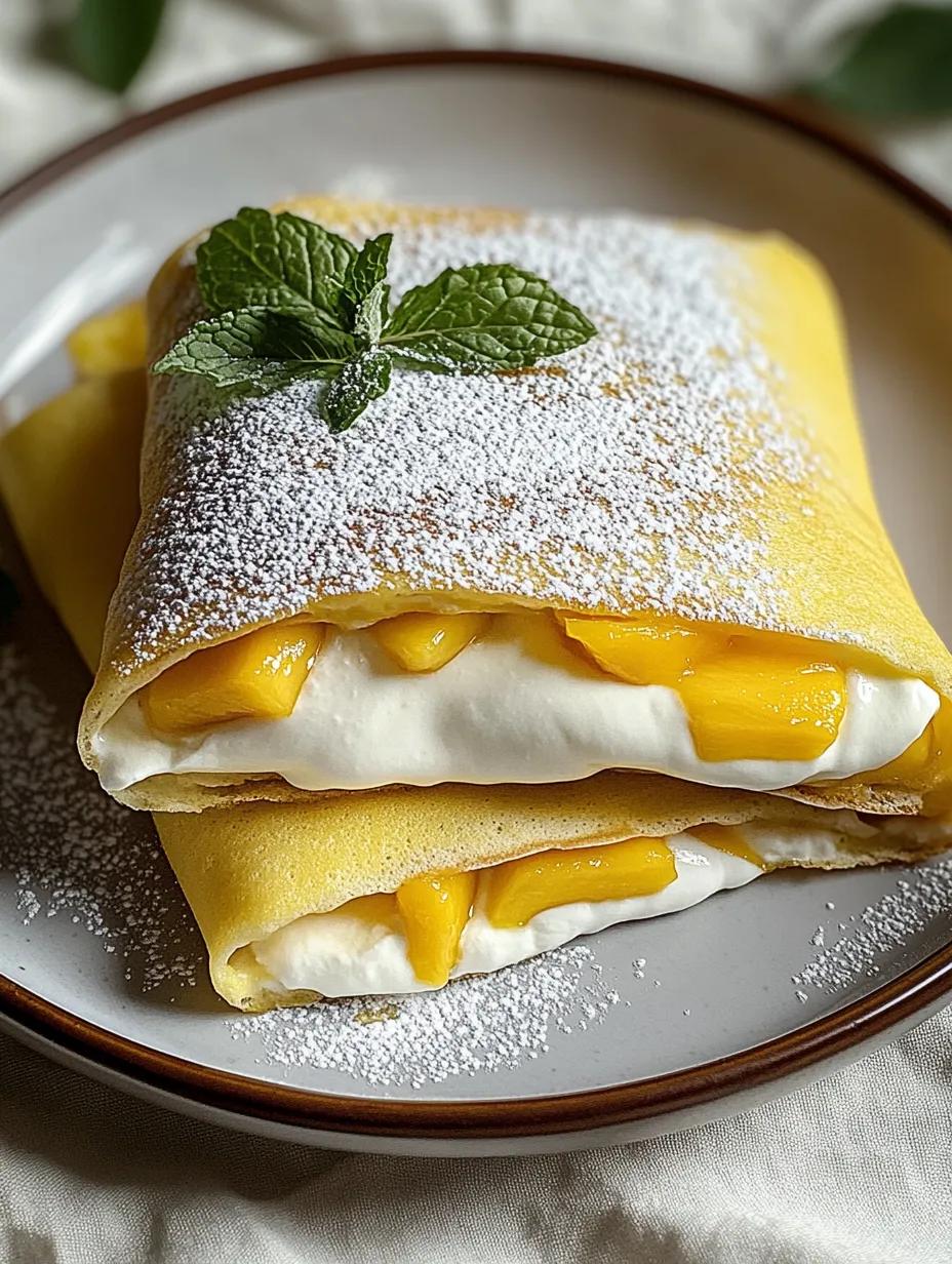 Golden Mango Bliss Pancakes