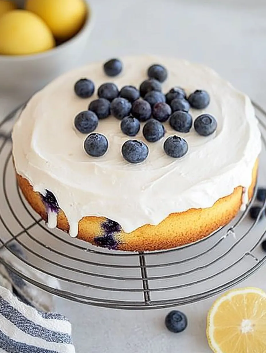 Lemon-Blueberry Dream Cake