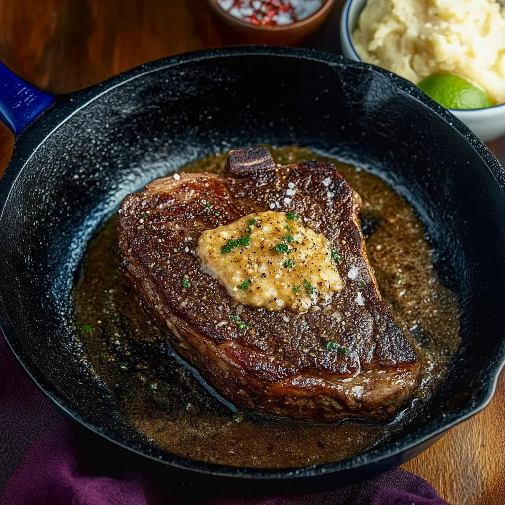 Blackened Steak With Cajun Cowboy Butter