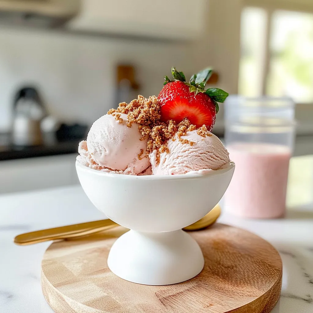 cottage cheese strawberry ice cream