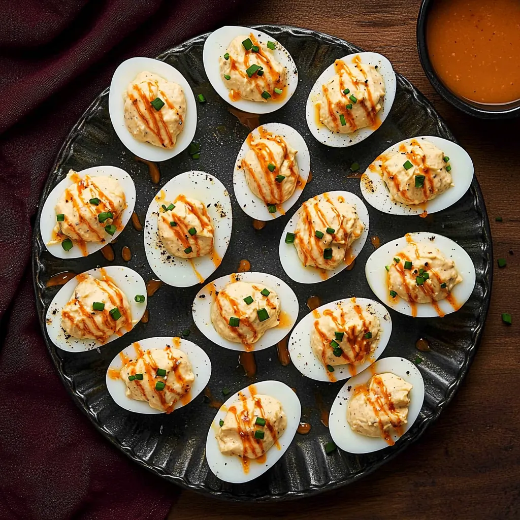 Bang Bang Deviled Eggs