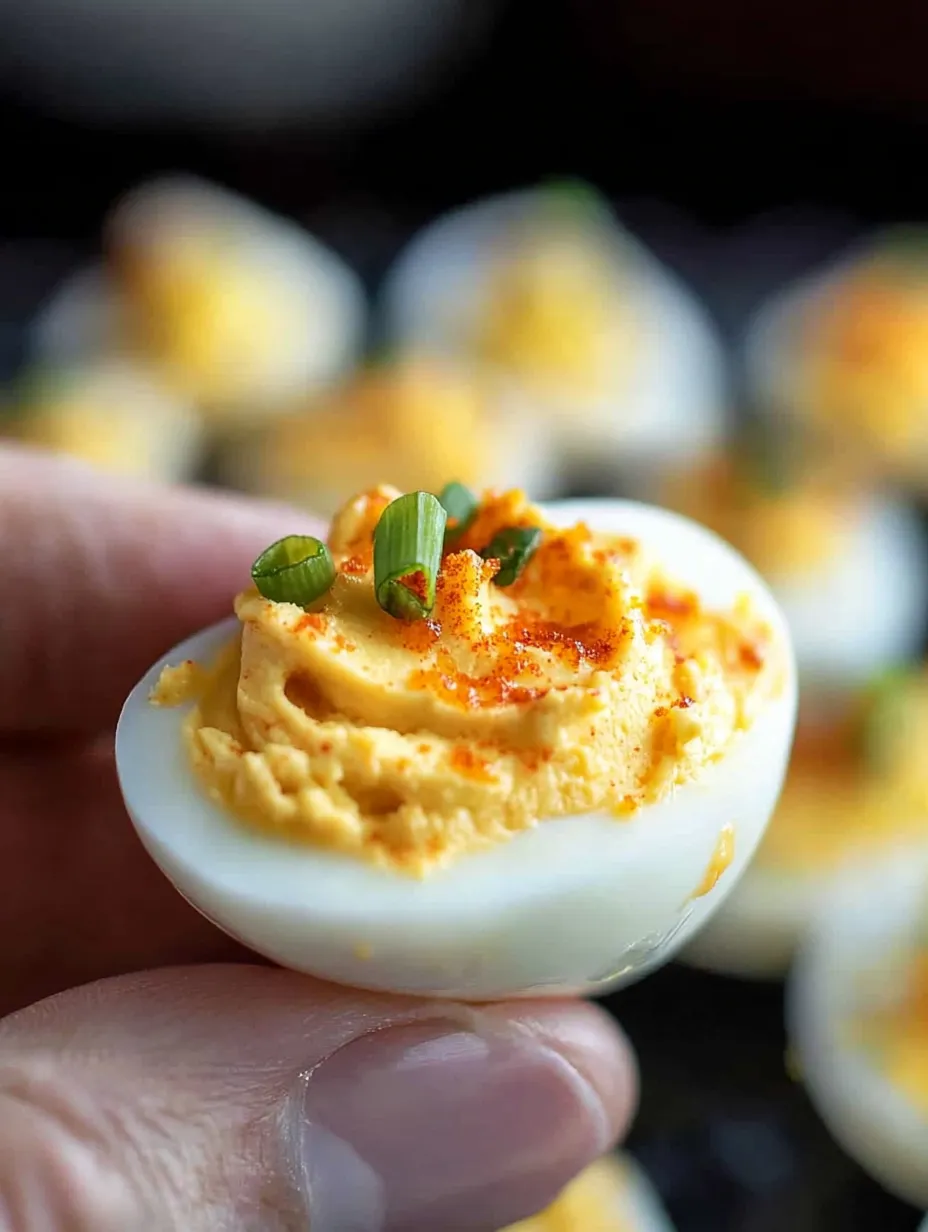 Zesty Bang Bang Style Deviled Eggs