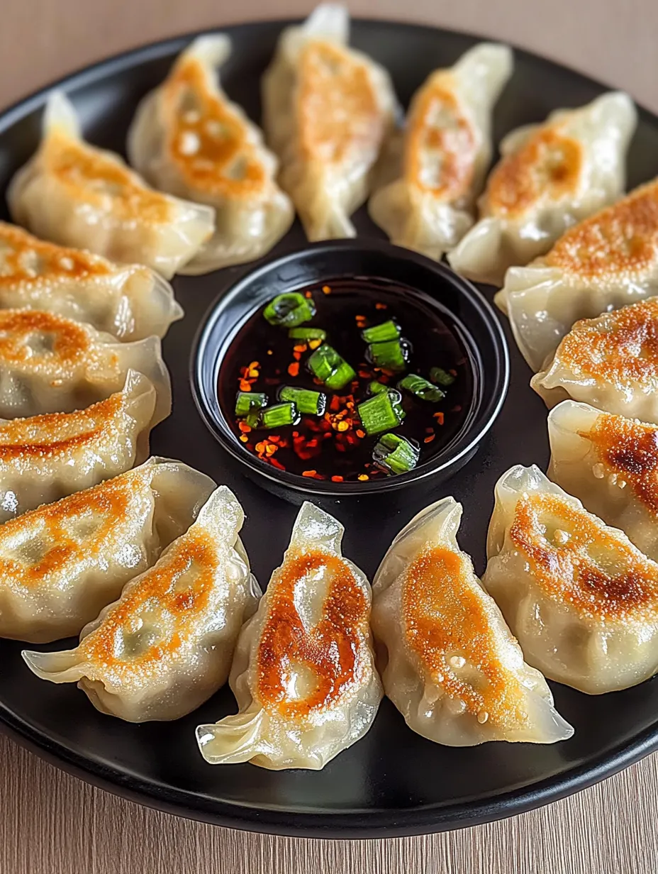Golden Skillet Chicken Potstickers
