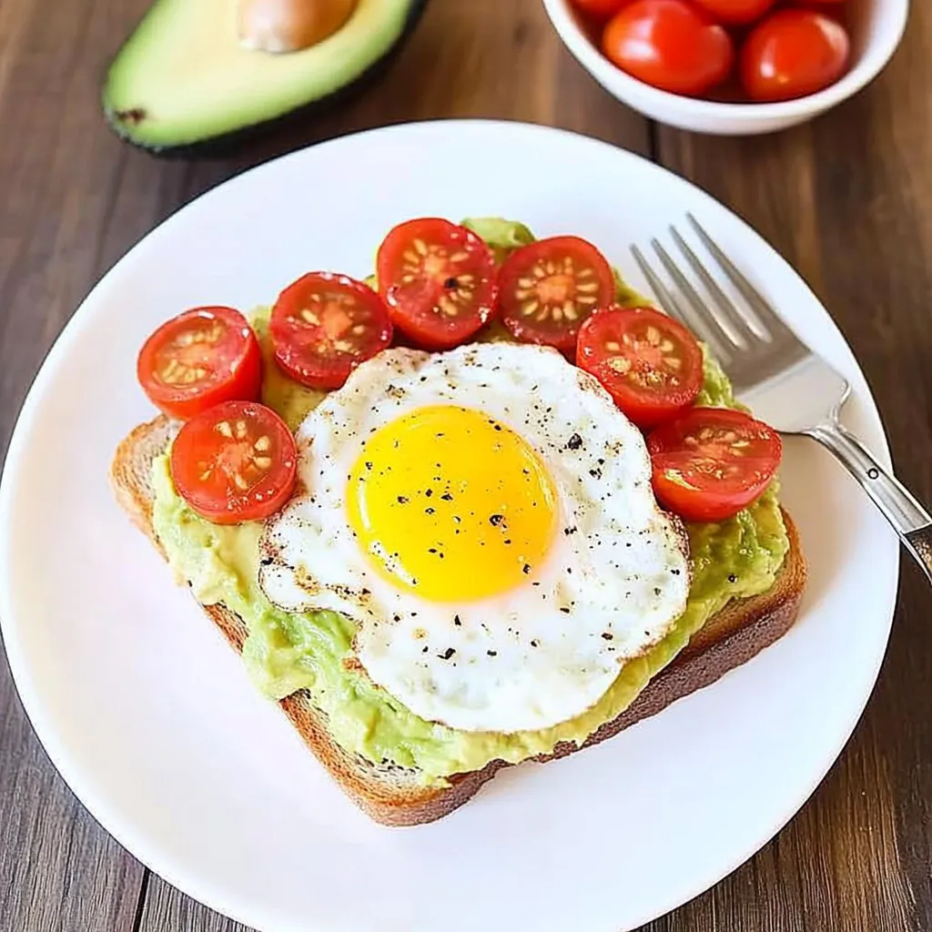 Savory Avocado, Hummus & Egg Breakfast Toasts