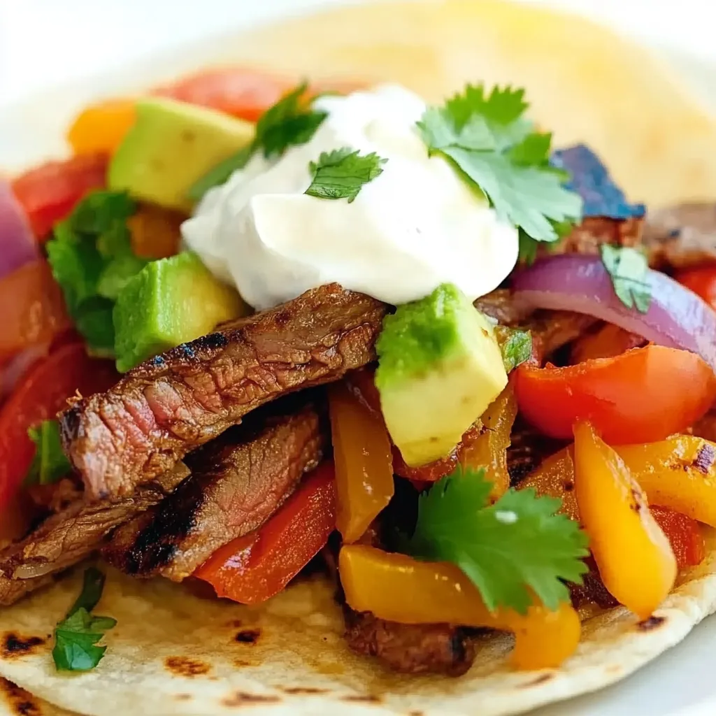 Smoky Skillet-Grilled Steak Fajitas