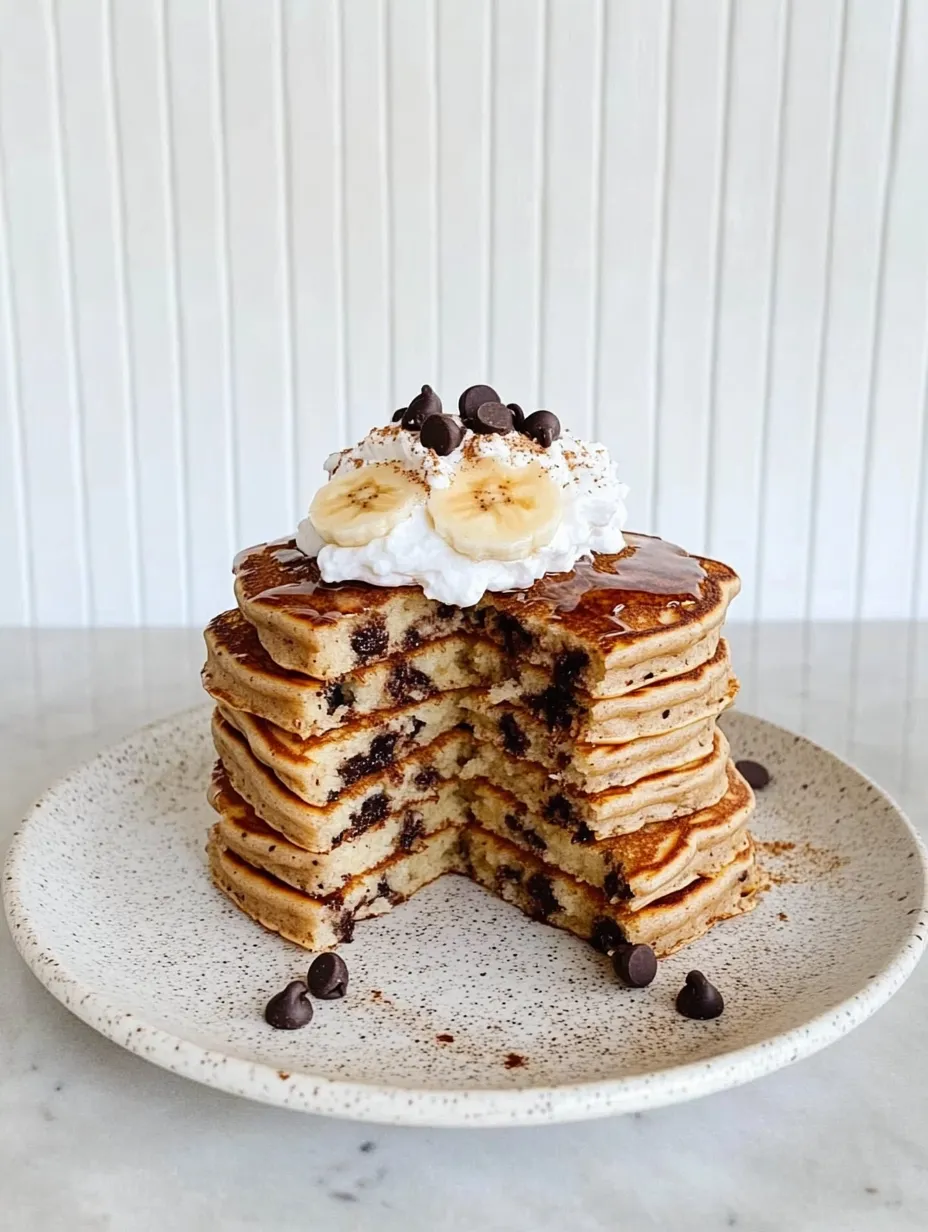 Fluffy Cottage Cheese Banana Pancakes