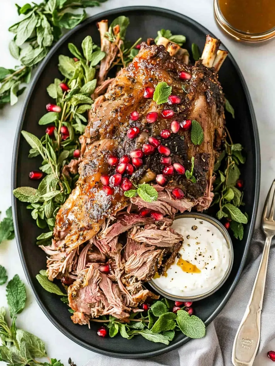 Succulent Slow-Roasted Leg of Lamb