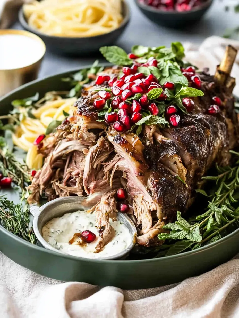 Slow-Roasted Leg of Lamb with Rosemary and Garlic