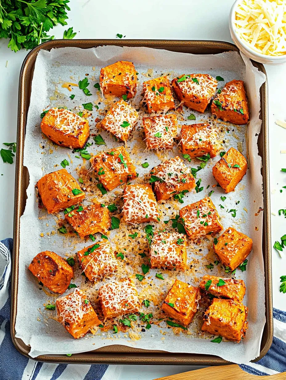 Oven-Roasted Crispy Parmesan Sweet Potato Rounds