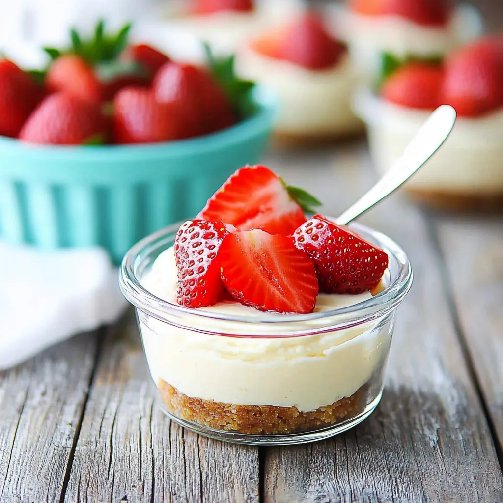 Mini No-Bake Cheesecakes