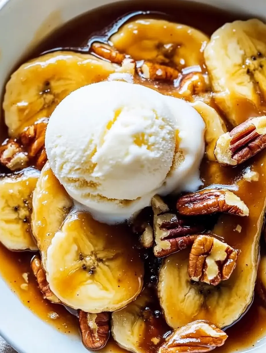 Classic Bananas Foster with Rum Caramel Sauce