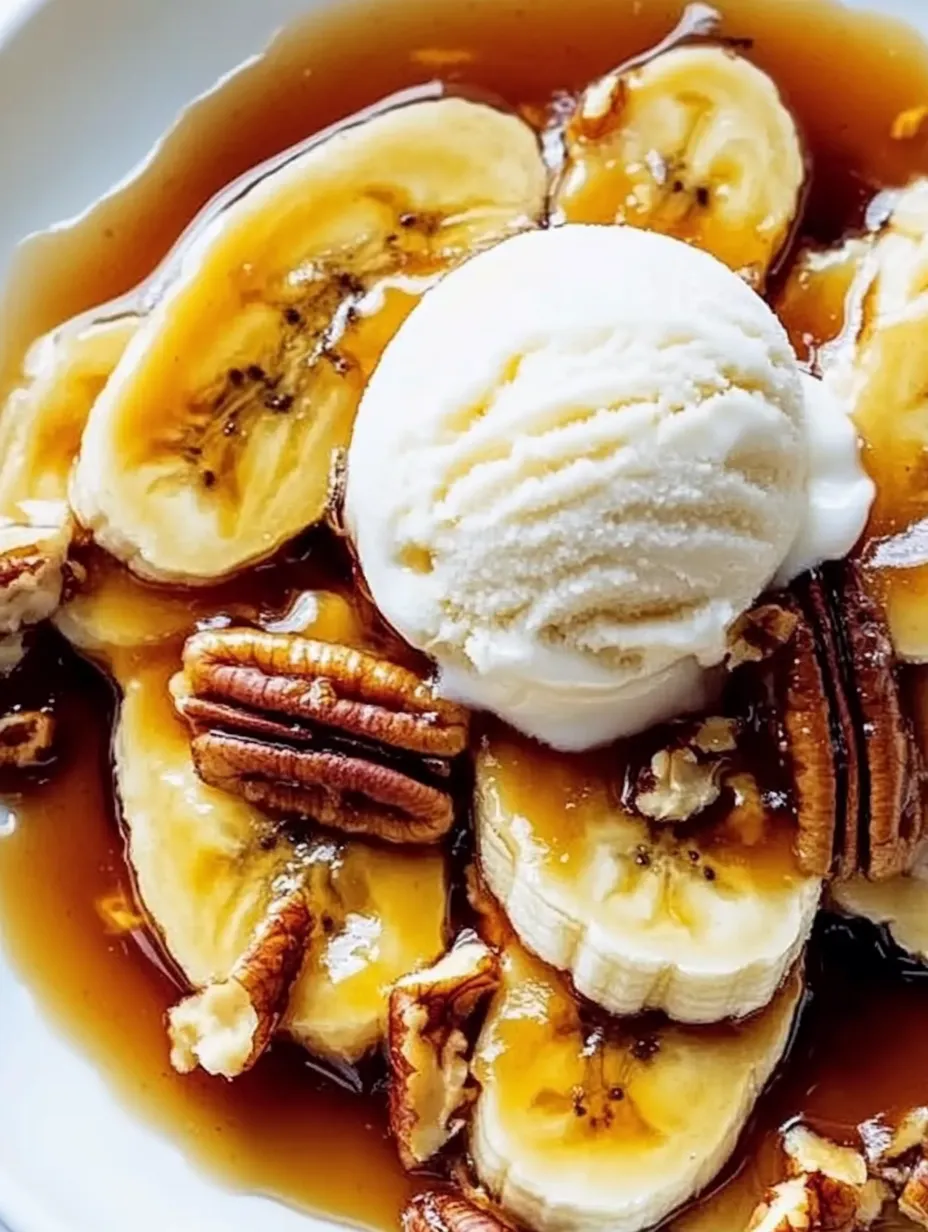 Flambéed Bananas Foster with Brown Sugar Rum Sauce