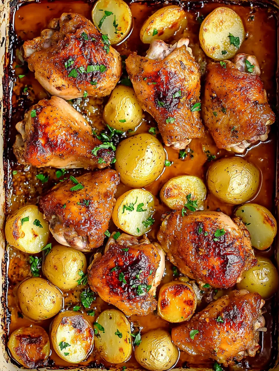 Roasted One-Pot Chicken and Potatoes Skillet