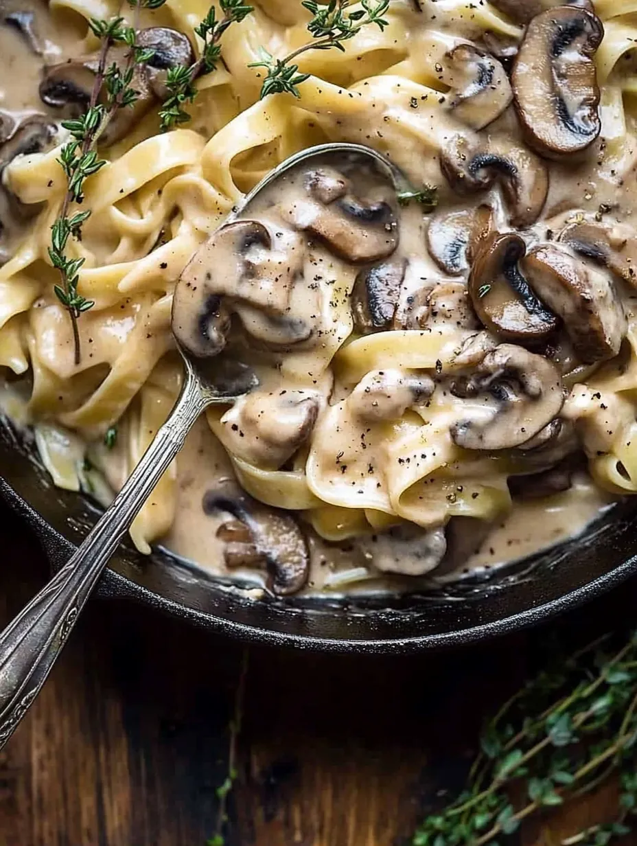 Creamy Vegan Mushroom Stroganoff