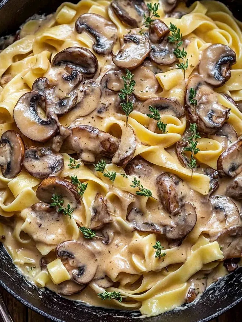 Savory Dairy-Free Mushroom Stroganoff