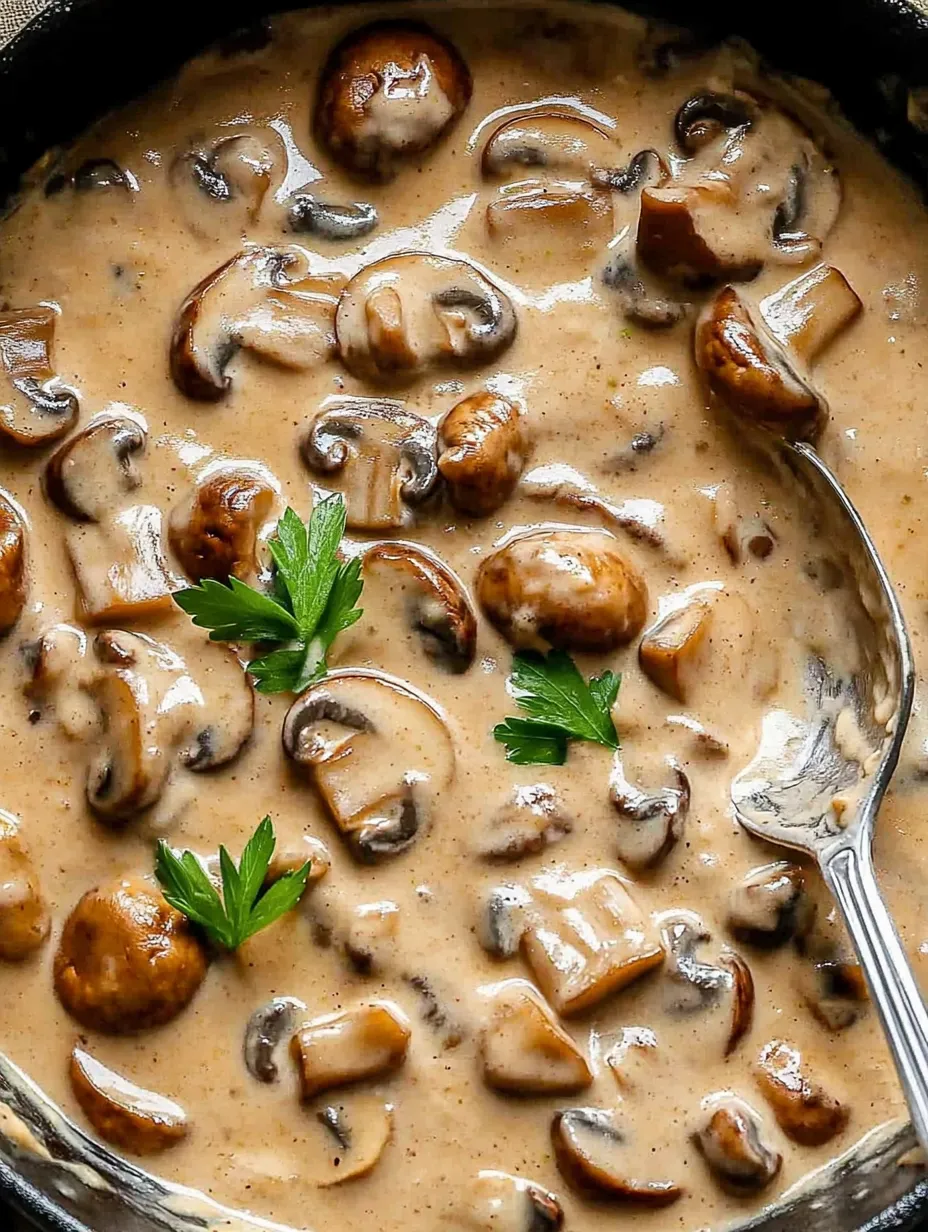 Savory Mushroom Marsala Cream Sauce
