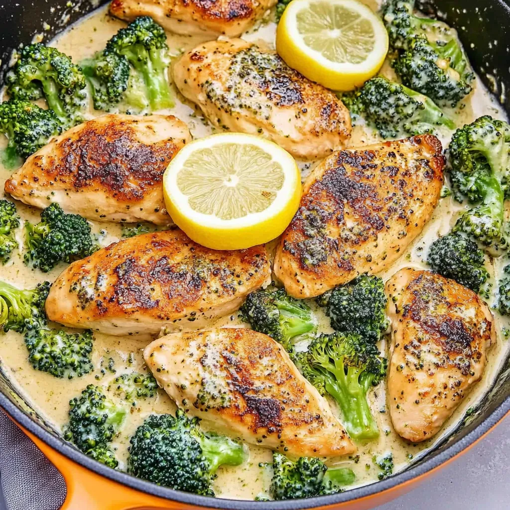 Creamy Chicken and Broccoli Skillet