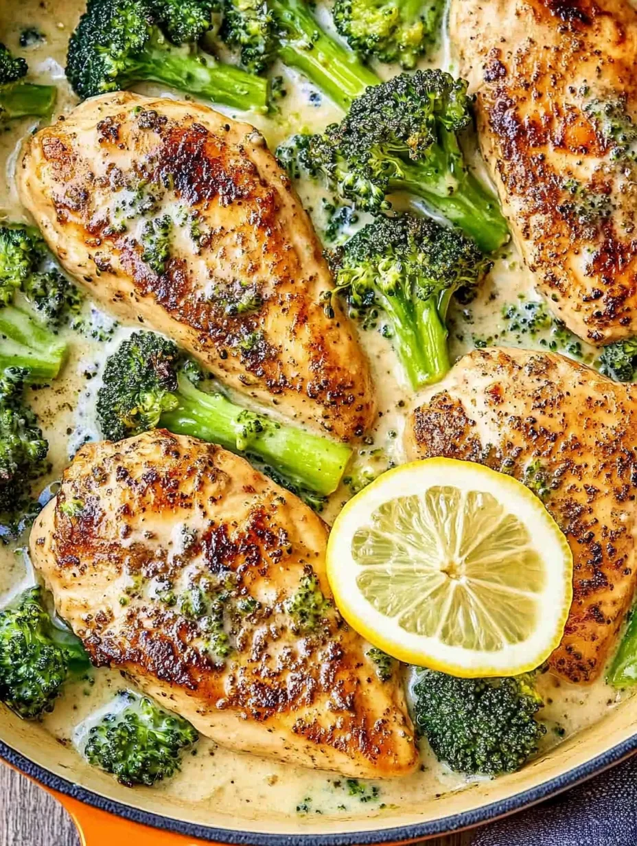 One-Pan Creamy Chicken and Broccoli Skillet