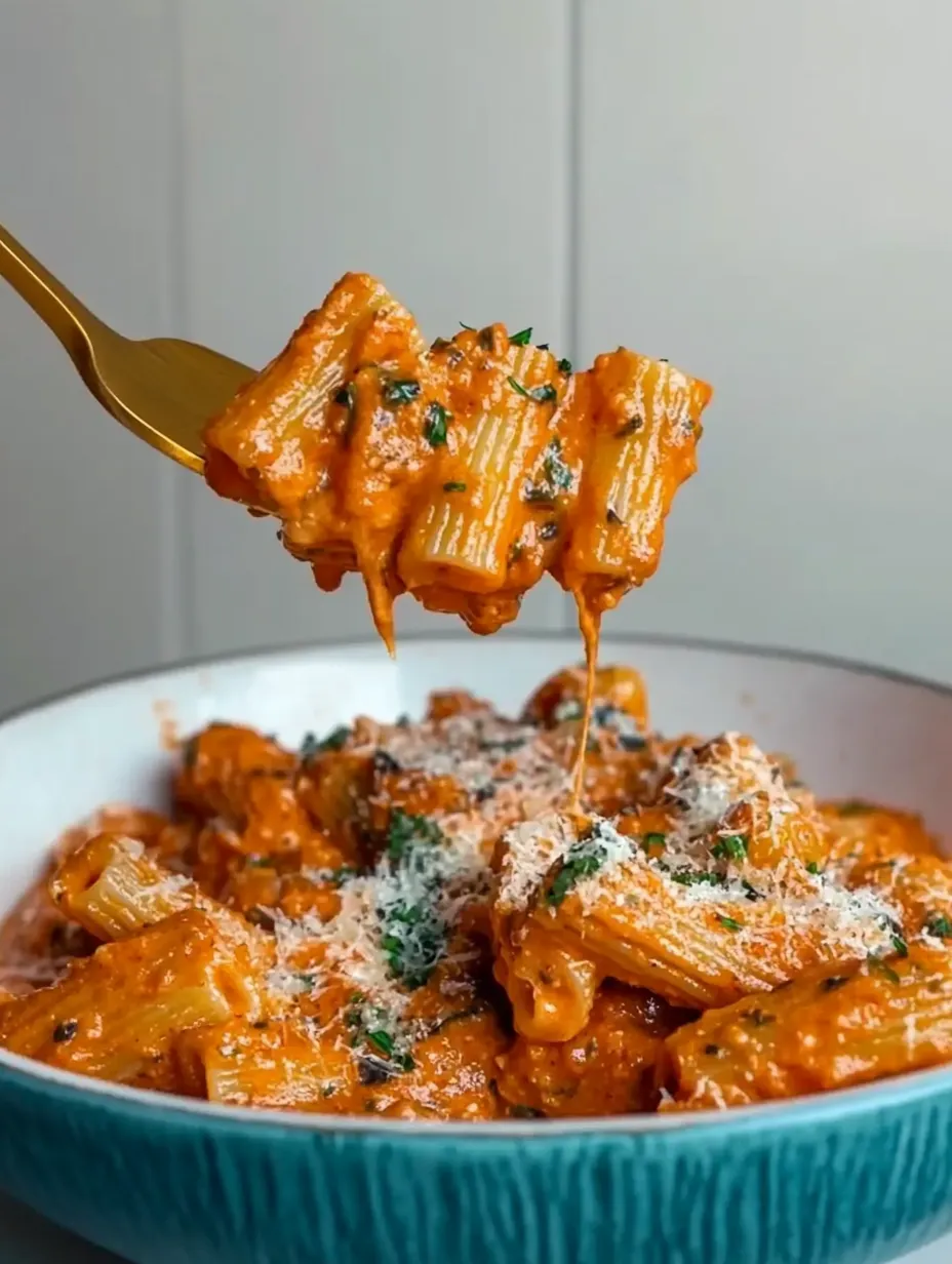 Velvety Garlic Tomato Cream Pasta