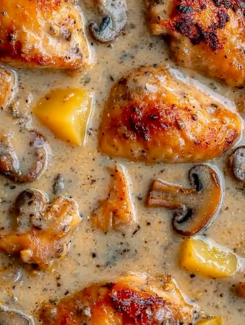 Golden Herb Chicken with Creamy White Wine Pan Sauce