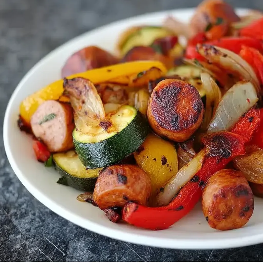 Grilled Sausage and Vegetable Foil Packets