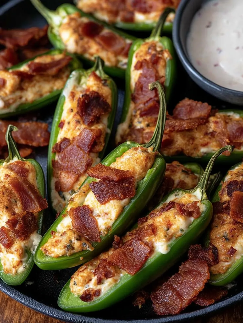 Spicy Cowboy Jalapeño Poppers with Bacon and Cheese