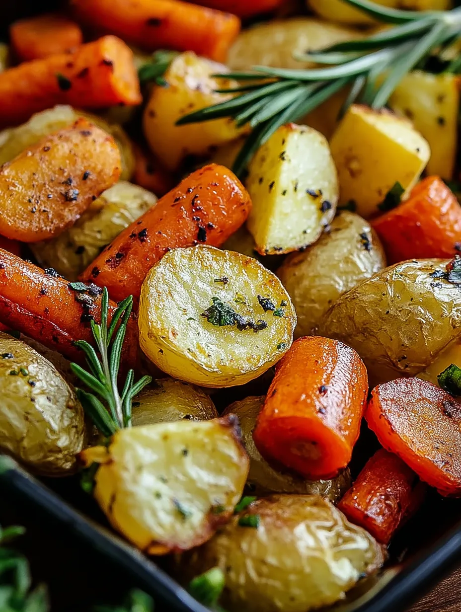 Oven-Roasted Garlic Herb Potatoes, Carrots & Zucchini Medley