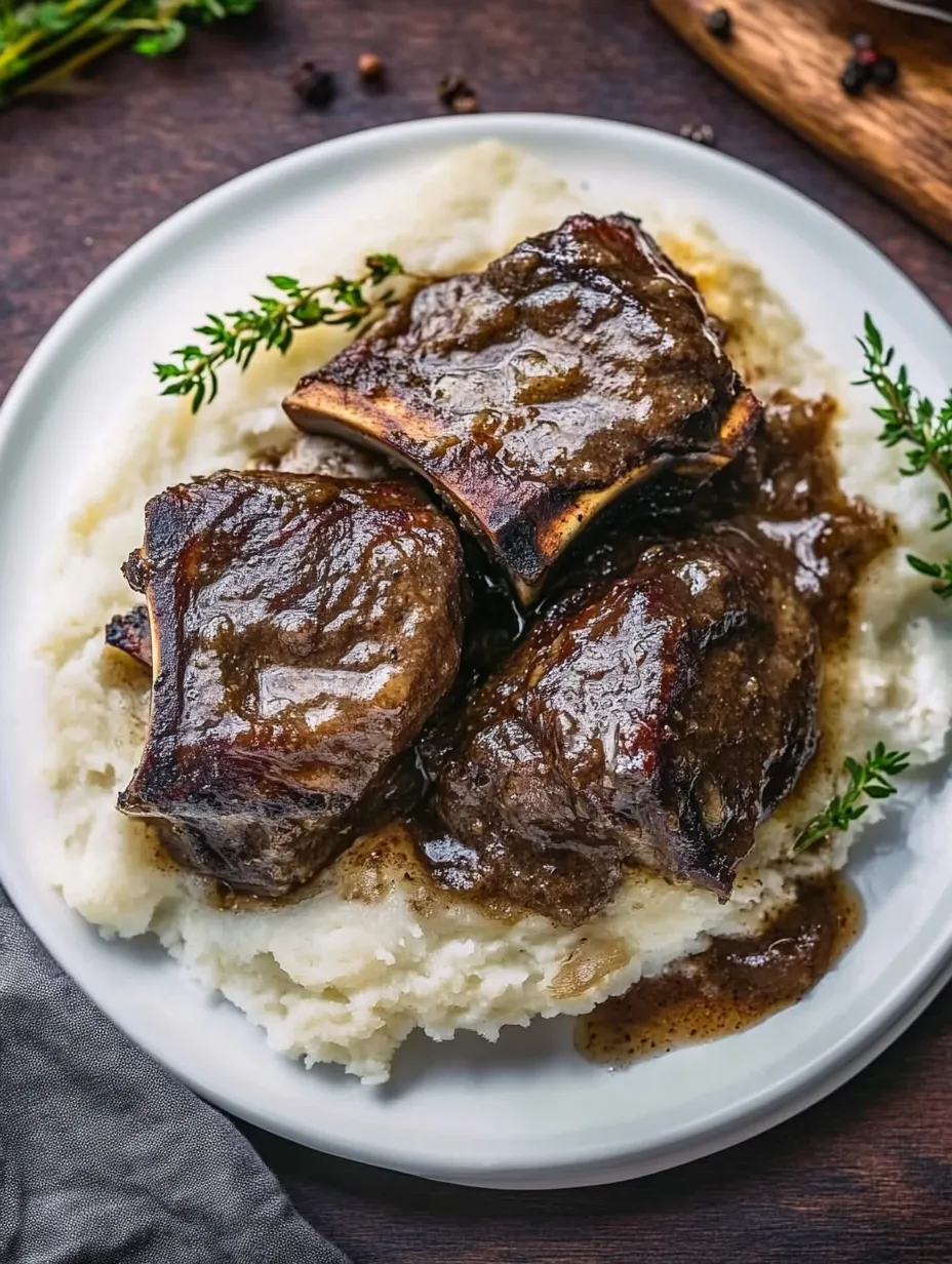 Tender Slow-Cooked Crockpot Braised Short Ribs