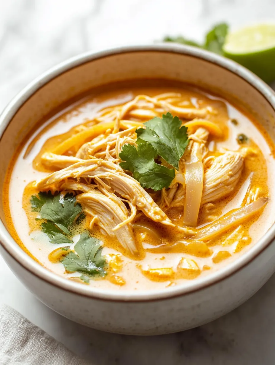 Quick & Spicy Thai Chicken Curry Soup