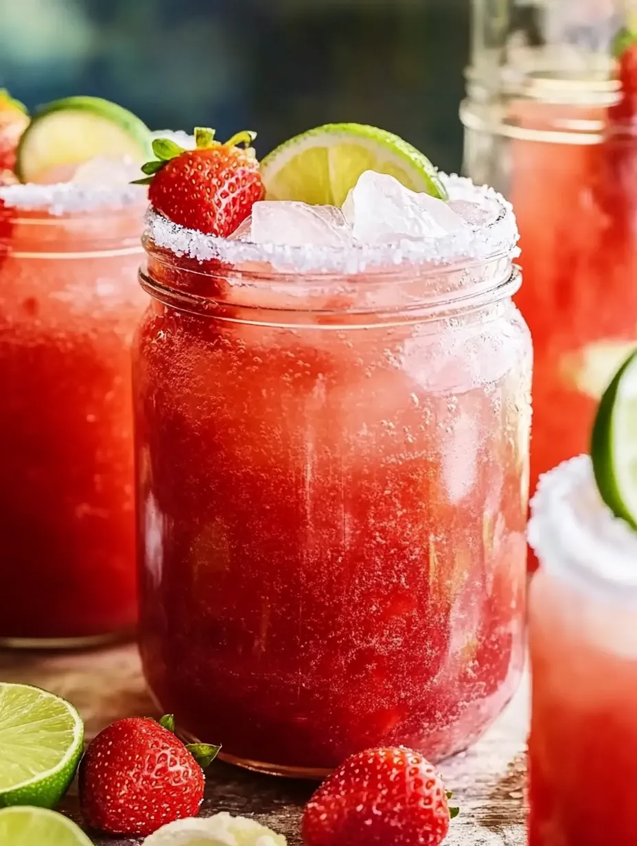 Refreshing Strawberry Lemonade Margaritas