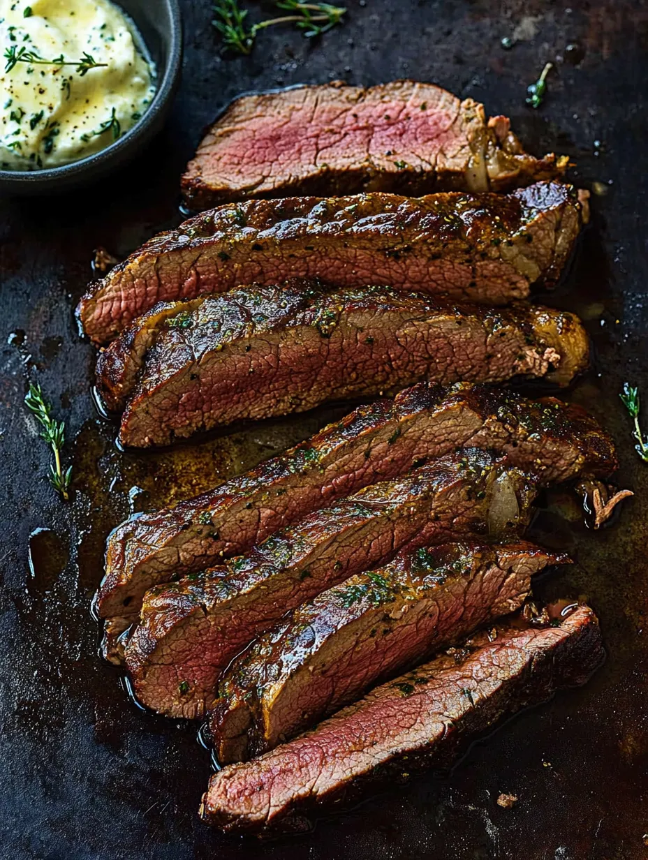 Juicy Marinated London Broil Steak