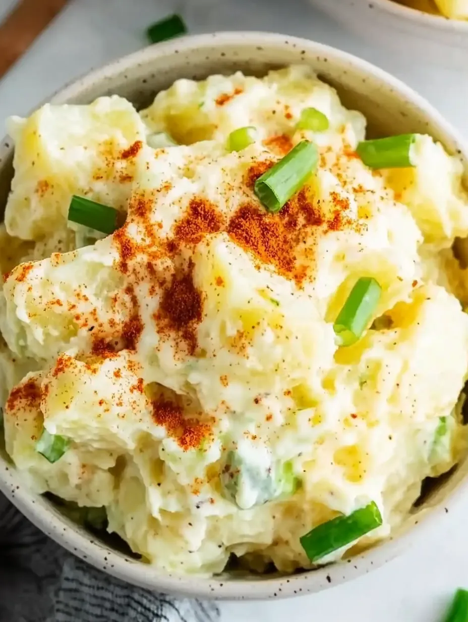 Creamy Southern-Style Potato Salad with Eggs and Pickles