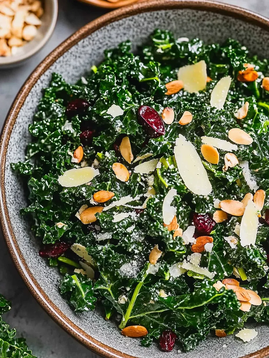 Easy Kale Salad with Olive Oil and Parmesan
