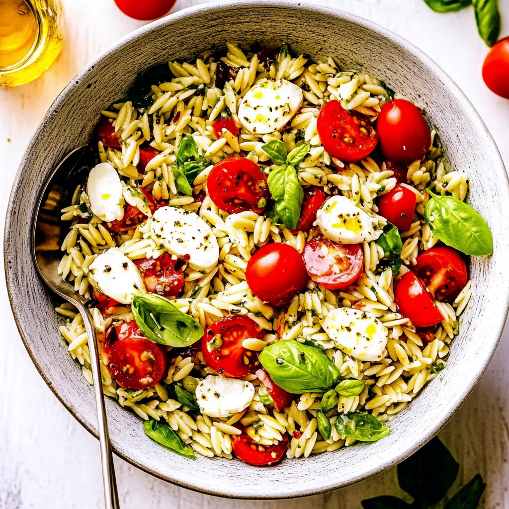 Caprese Orzo Salad