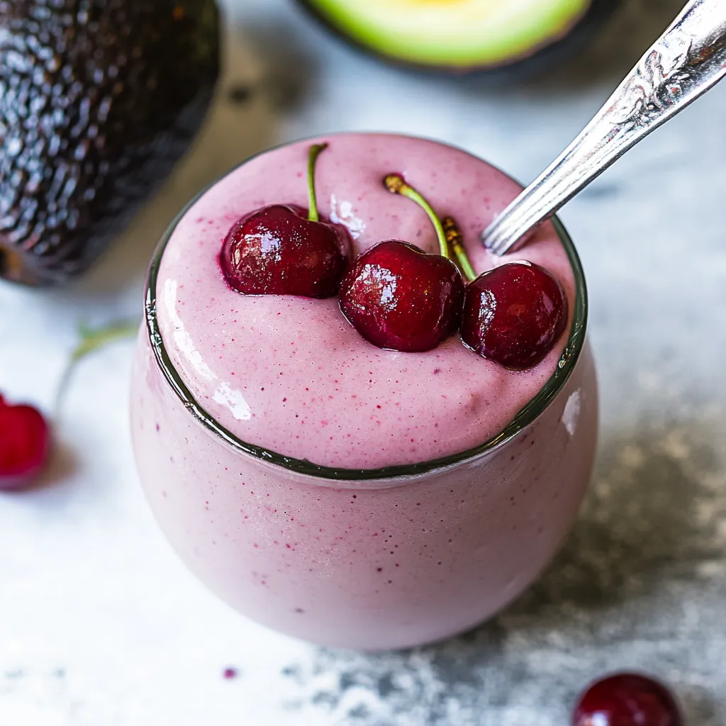 cherry avocado smoothie