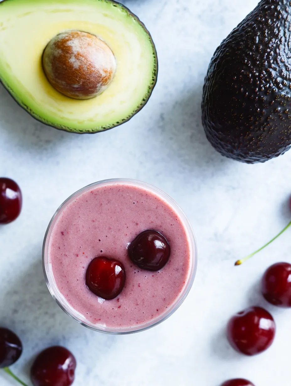Refreshing Cherry Avocado Power Smoothie