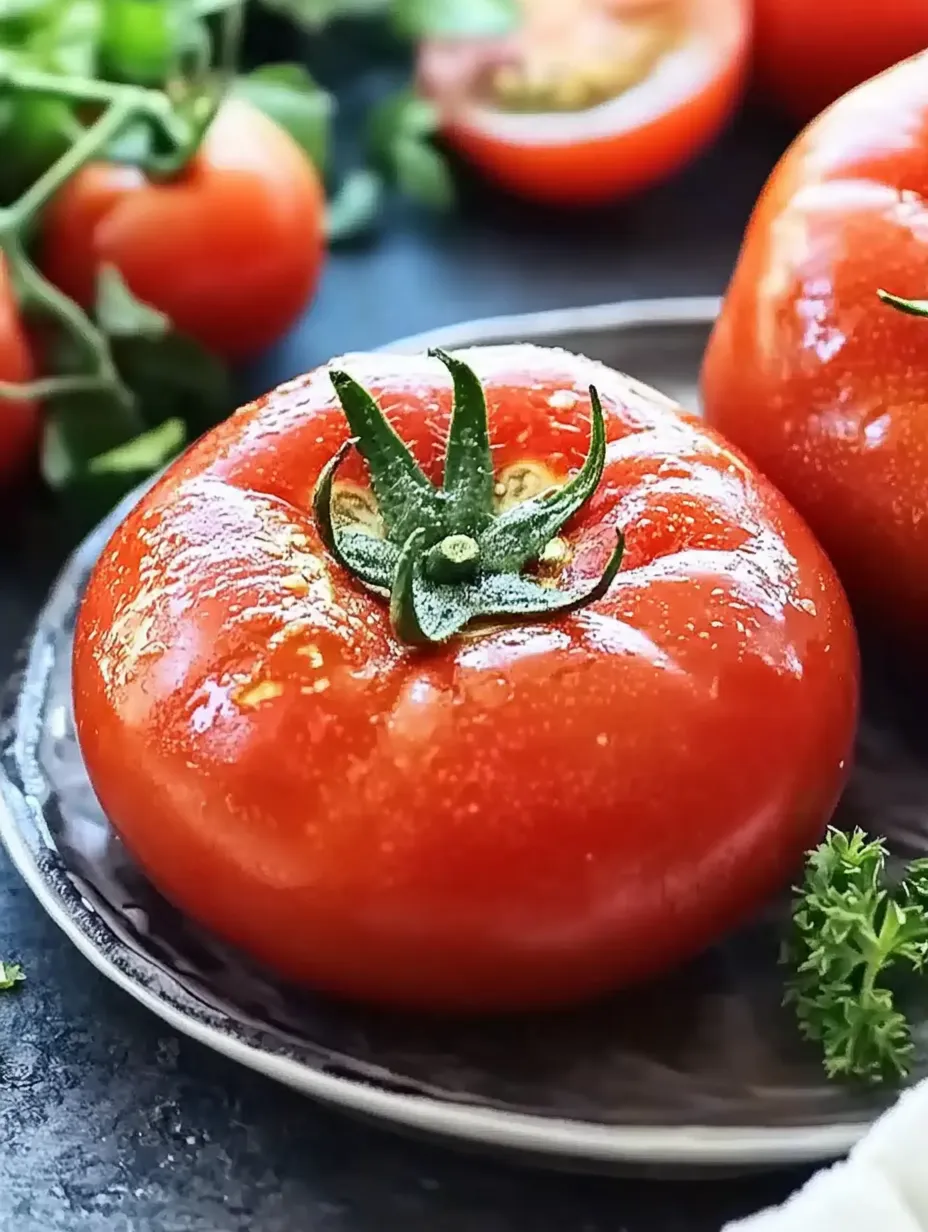 Zesty Garlic Herb Marinated Tomatoes