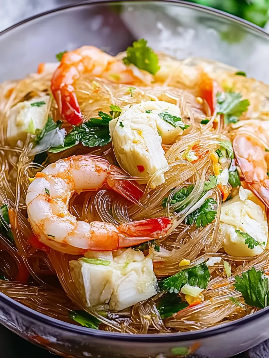 Yum Woon Sen – Spicy Thai Glass Noodle Salad with Shrimp