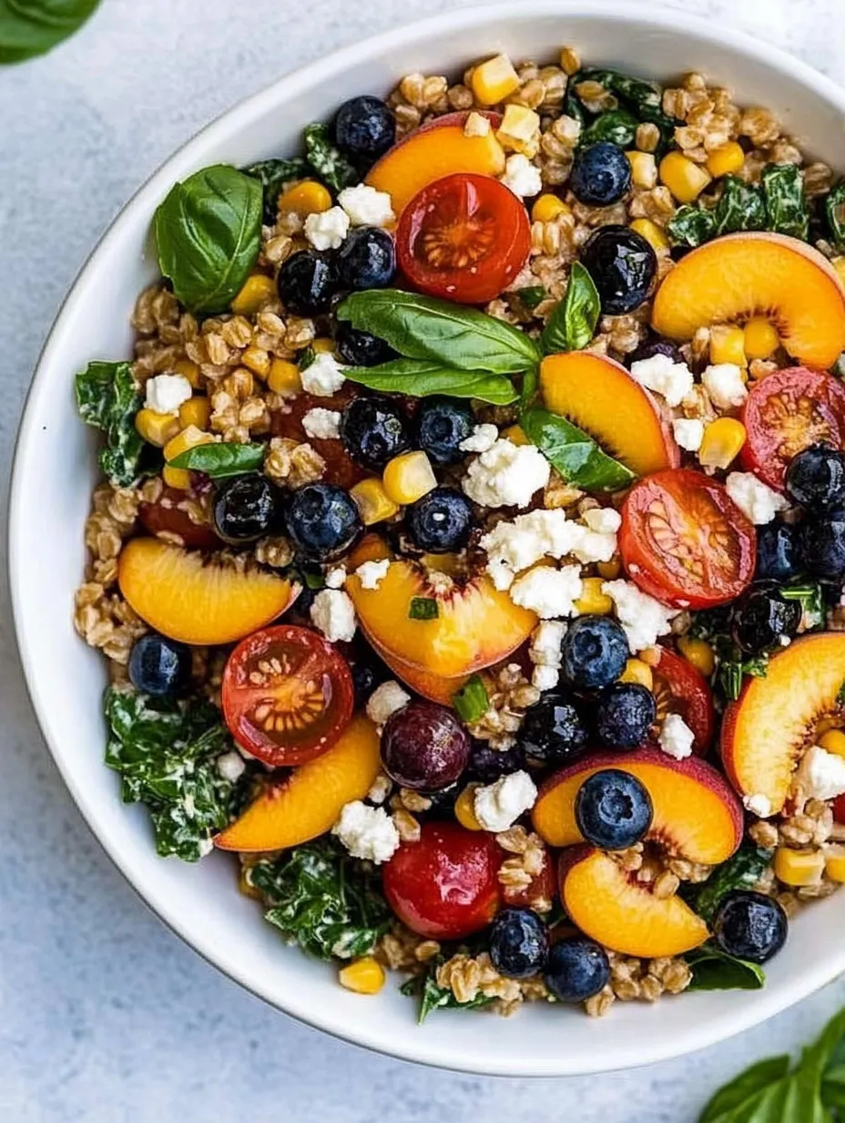 Refreshing Summer Farro Salad with Lemon Herb Vinaigrette