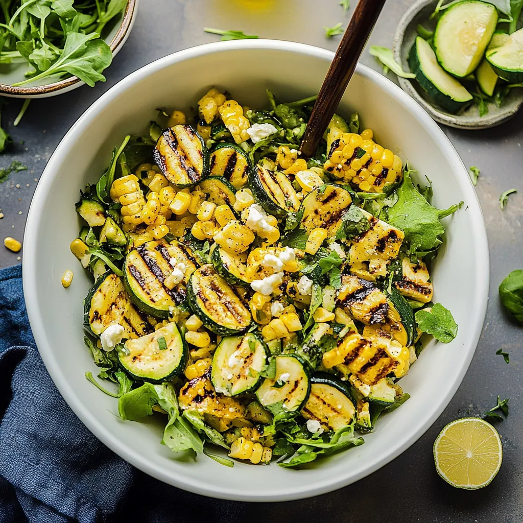Grilled Corn & Zucchini Salad
