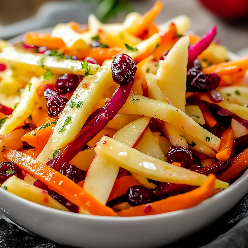 Refreshing Apple Cranberry Carrot Salad
