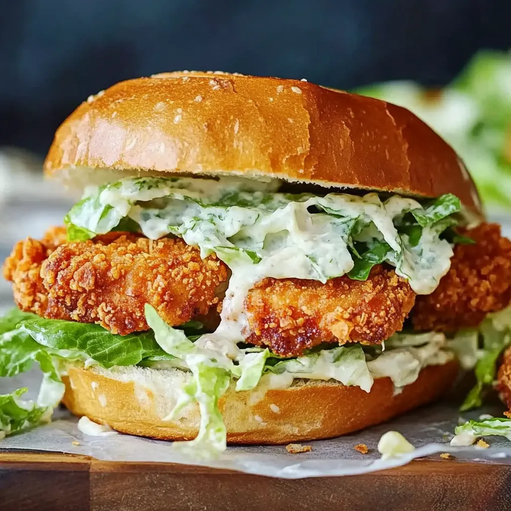 Crispy Chicken Caesar Sandwich