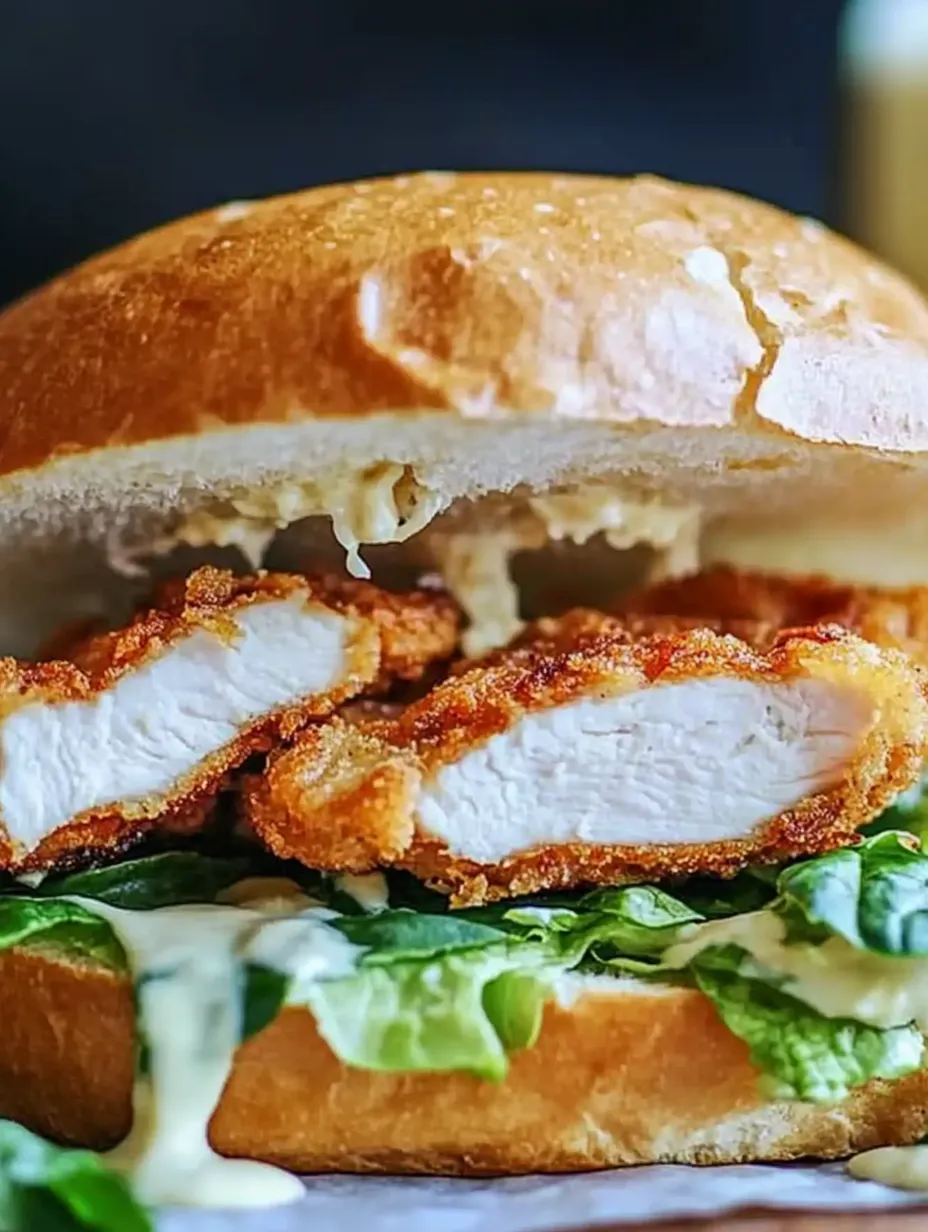 Caesar-Style Crispy Chicken Sandwich