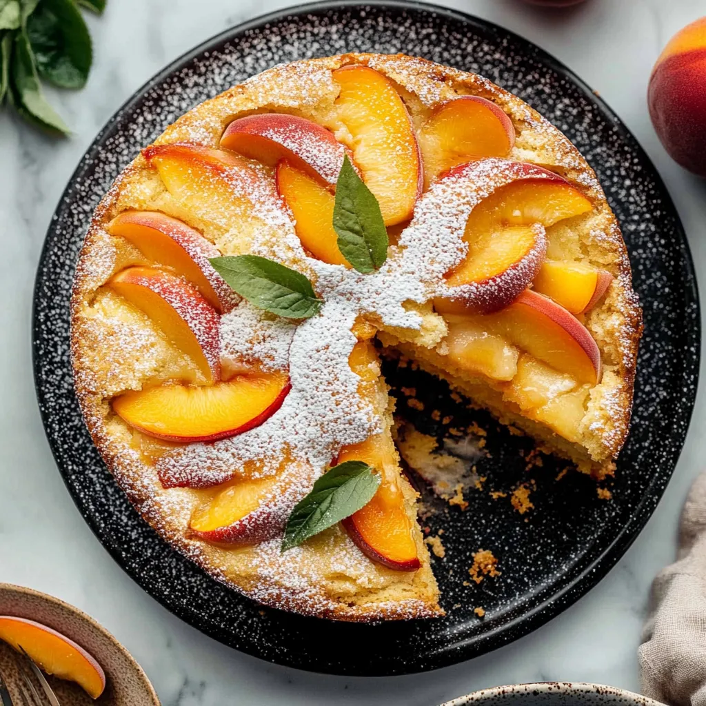 Fresh Peach Cake