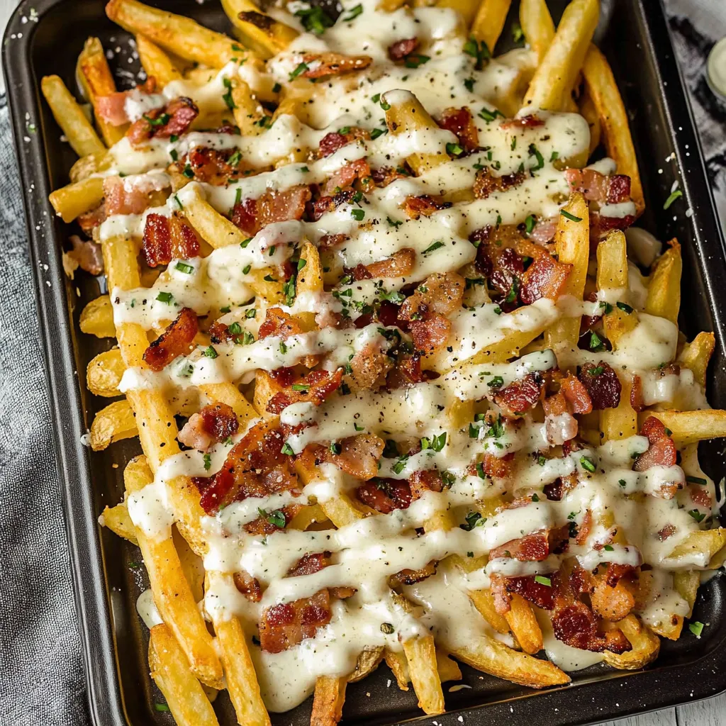 Bacon Cheese Fries with Ranch