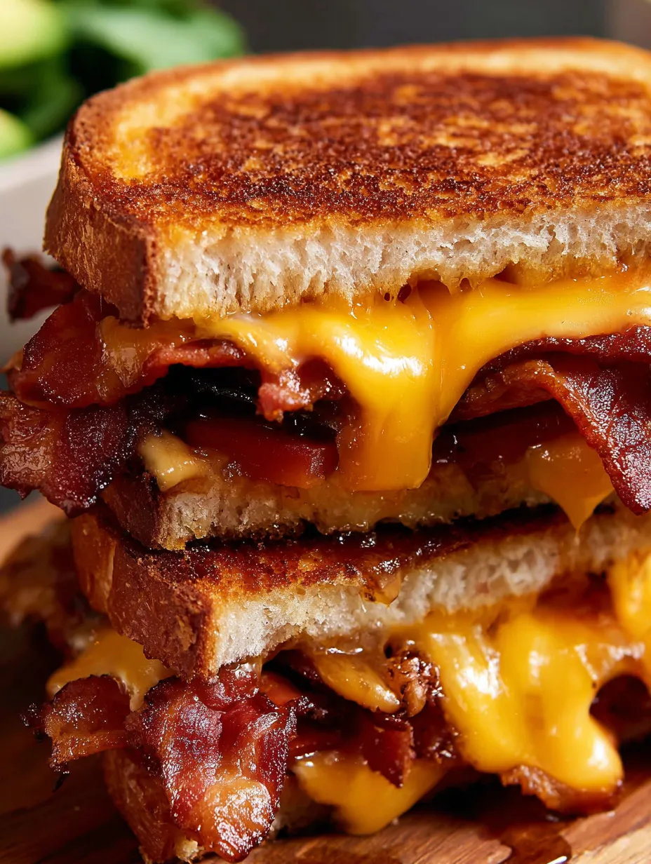 Crispy Bacon Grilled Cheese