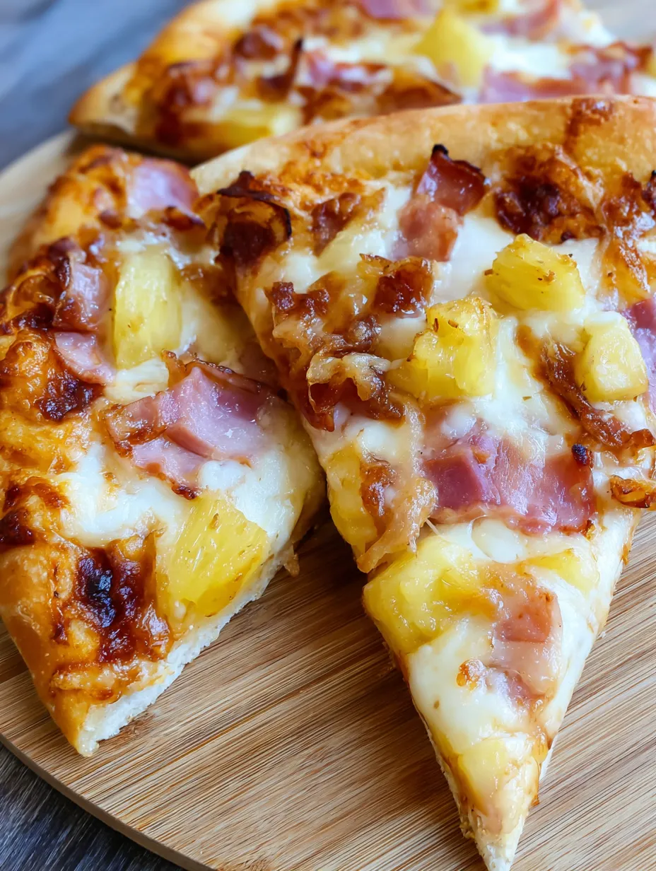 Ham and Pineapple Pizza