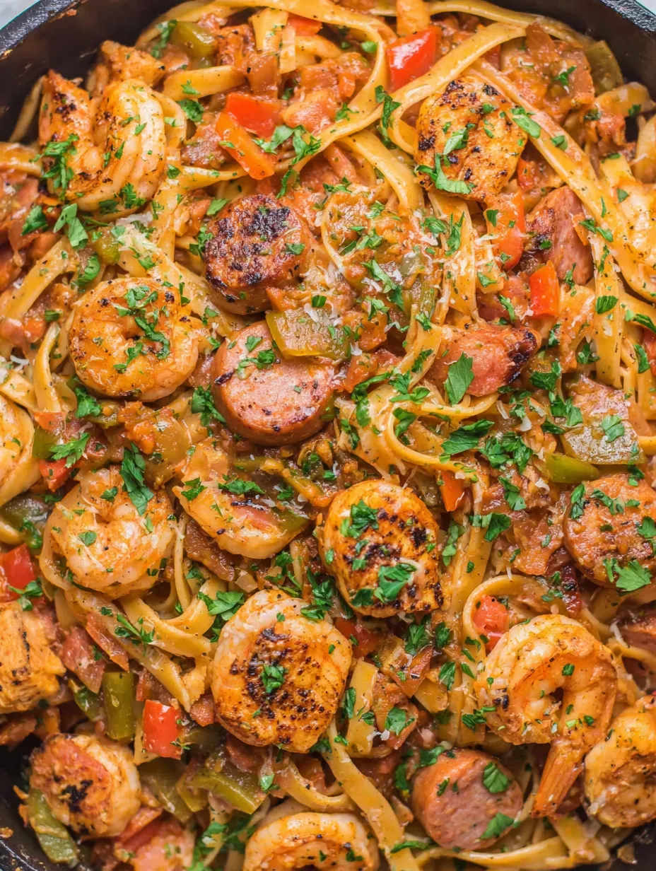 Spicy Cajun Jambalaya Pasta