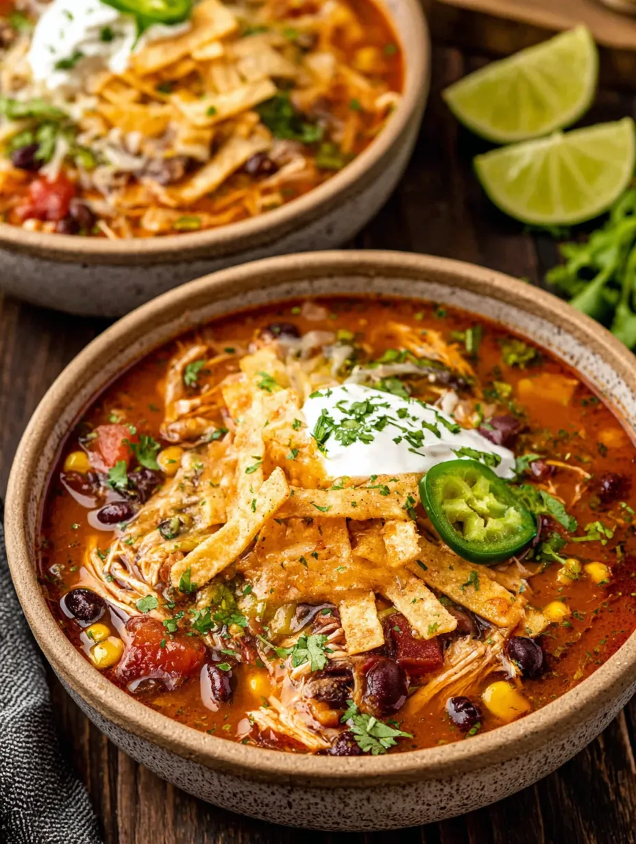 Homemade Chicken Tortilla Soup