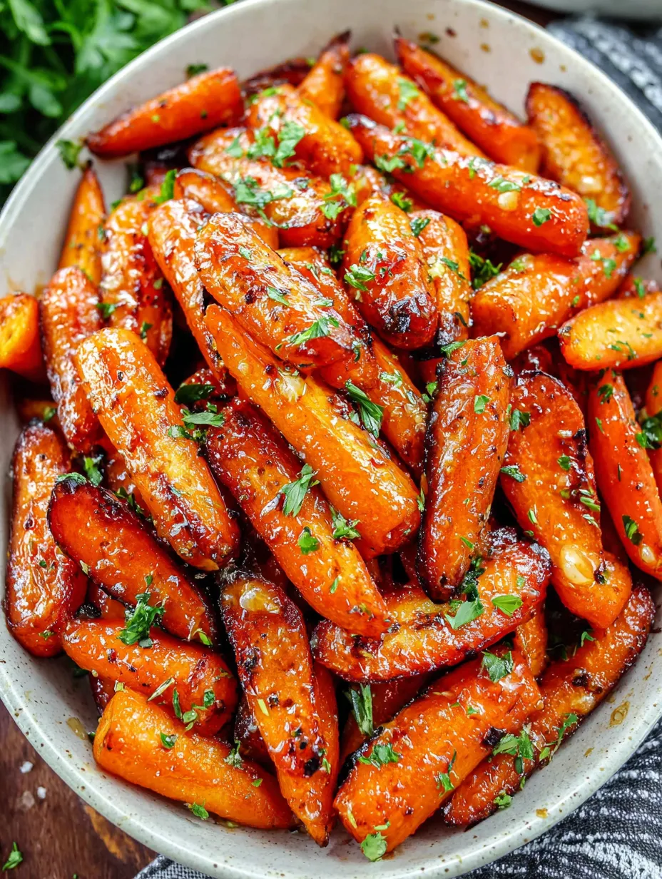 Sweet Glazed Roasted Carrots